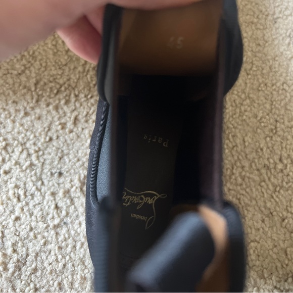 Christian Louboutin black suede spiked boots. 12 *READ* - Picture 13 of 15